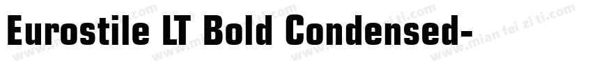 Eurostile LT Bold Condensed字体转换